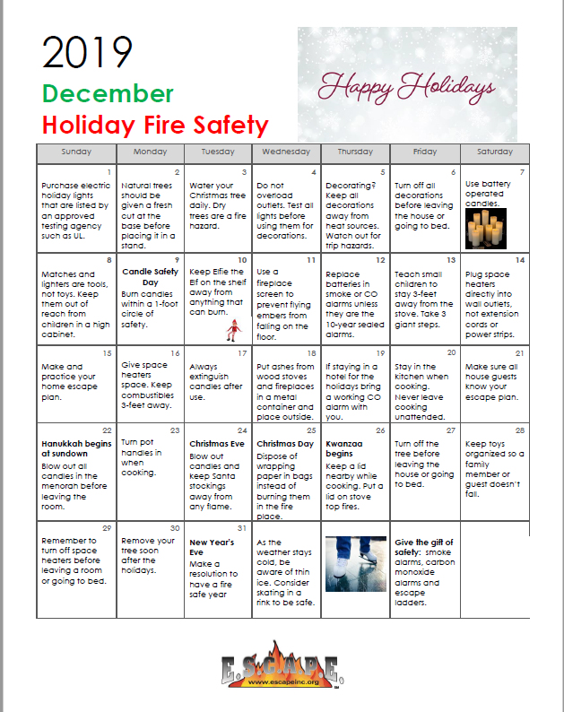 Kean Fire Safety » Community Risk Calendar